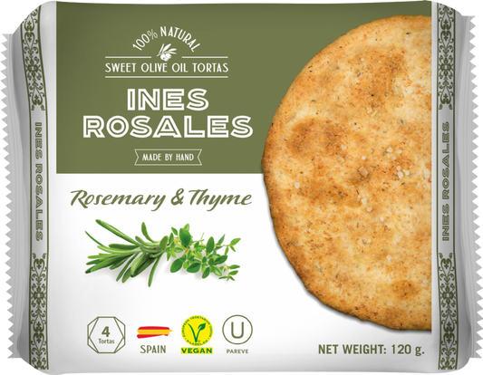 Savoury Olive Oil Tortas with Rosemary & Thyme 120g