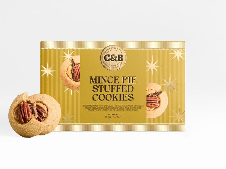 Mince Pie Stuffed Biscuits Gold Christmas Carton