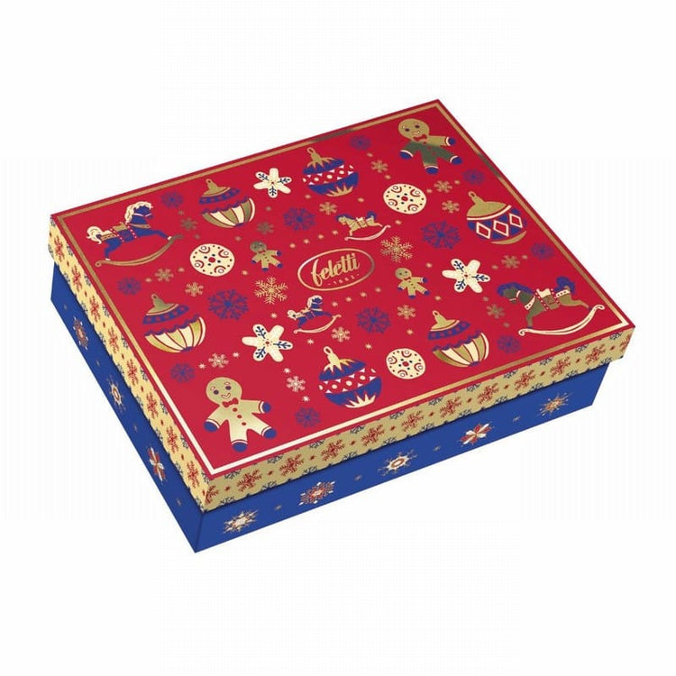 Christmas Toy Box with Dark Chocolates filled with Hazelnut Cream 250g