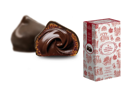 Flamenco Chocolate Fig Bonbons with Praline