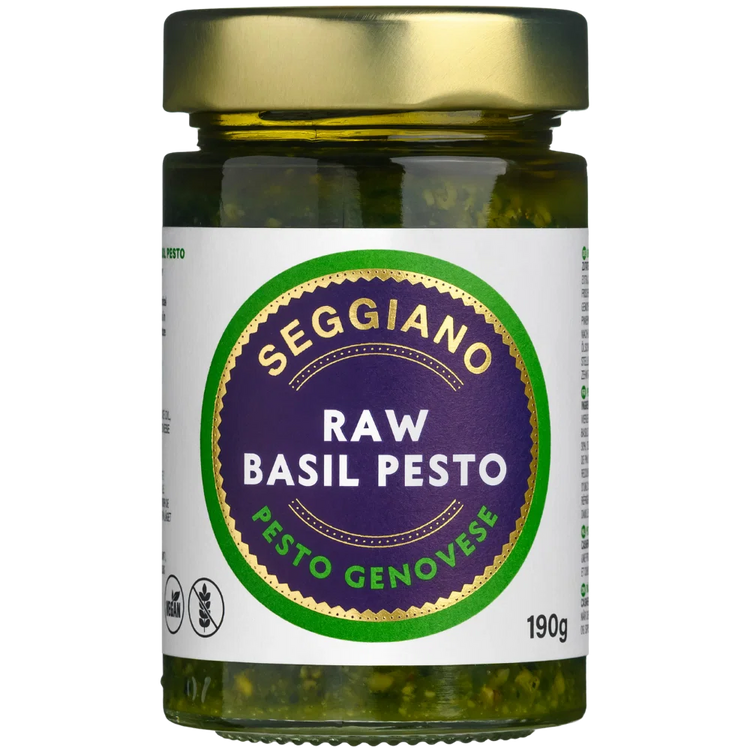 Gluten Free Raw Basil Pesto 190g