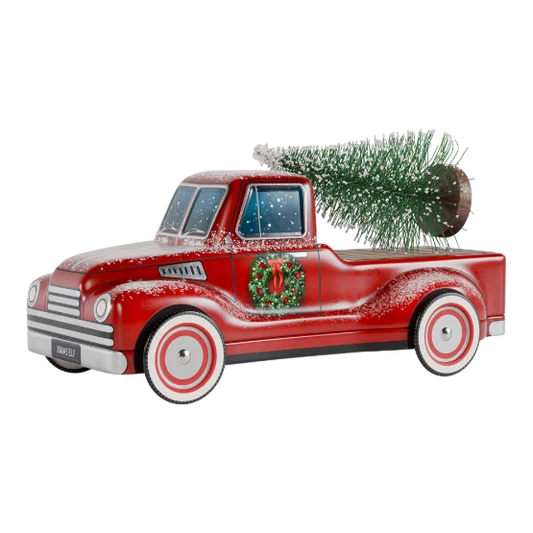 Christmas Truck with Tree Tin with Choc Chip Cookies & Christmas Spice Cookies 150g