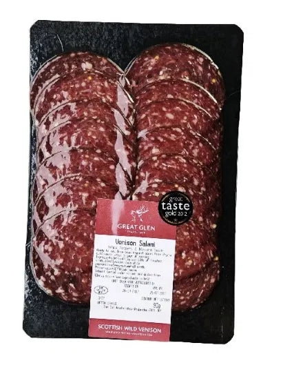 Great Glen Mustard Wht Pep Salami 80g