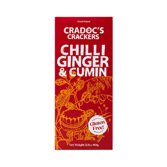 Chilli, Ginger & Cumin Crackers 80g
