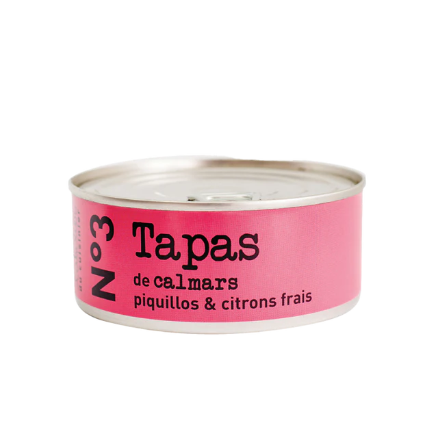 Squid, Piquillo & Lemon Tin 215g