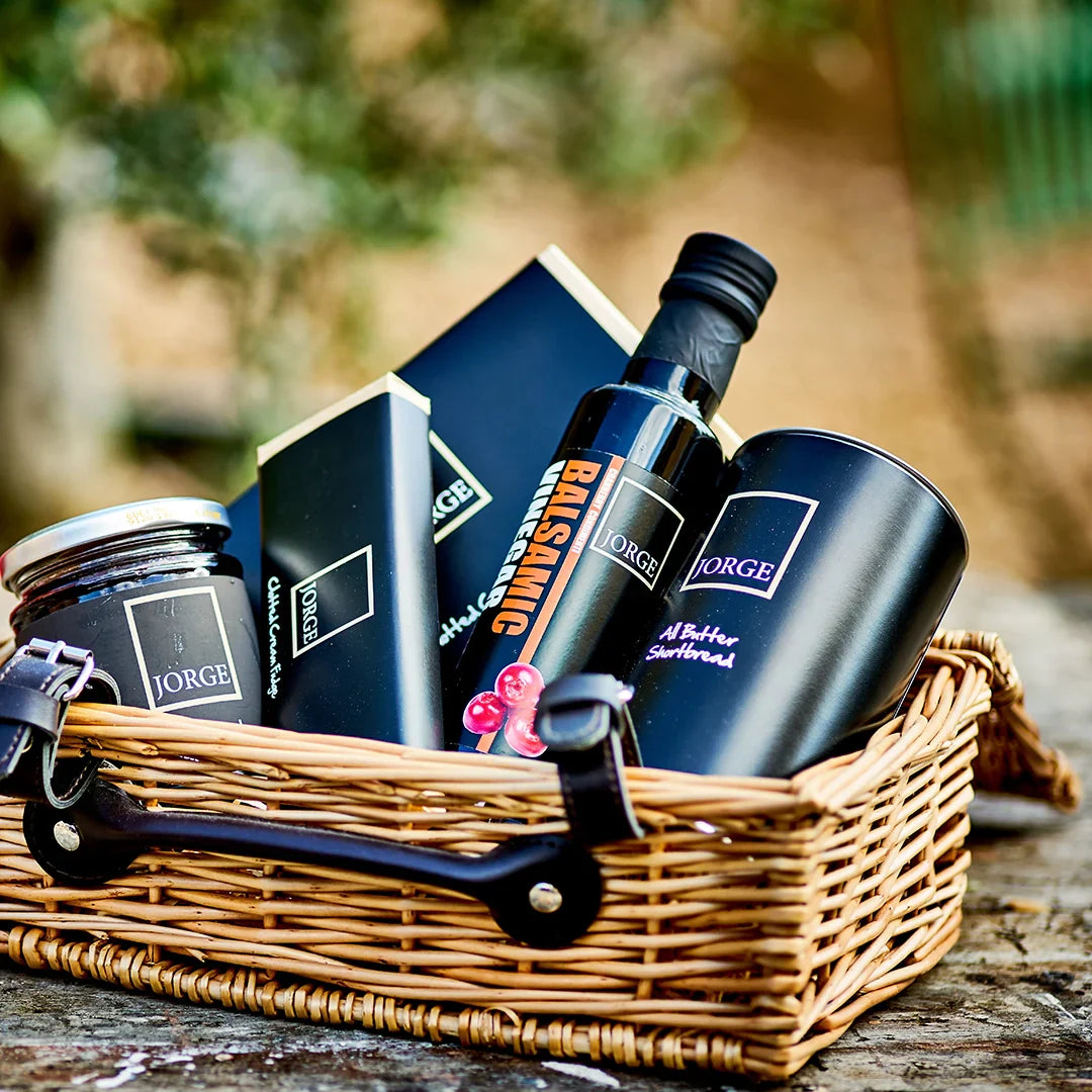 Jorge Artisan Foods range of branded olive oils, balsamics, jams and preserves