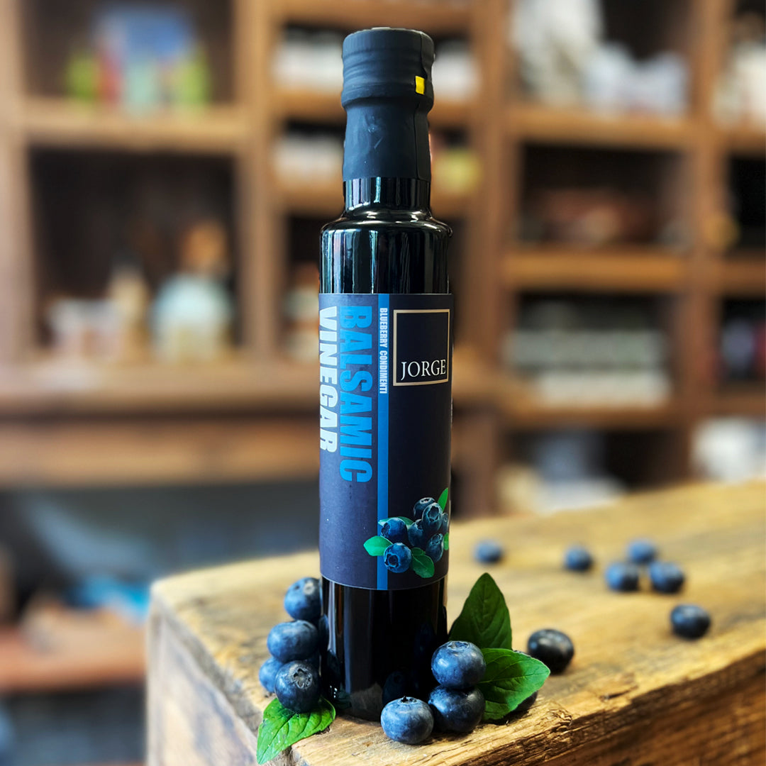 Jorge Blueberry-infused balsamic vinegar in-store 