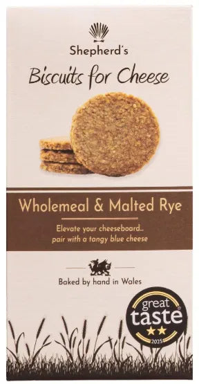 Wholemeal Malted Rye Crackers 144g