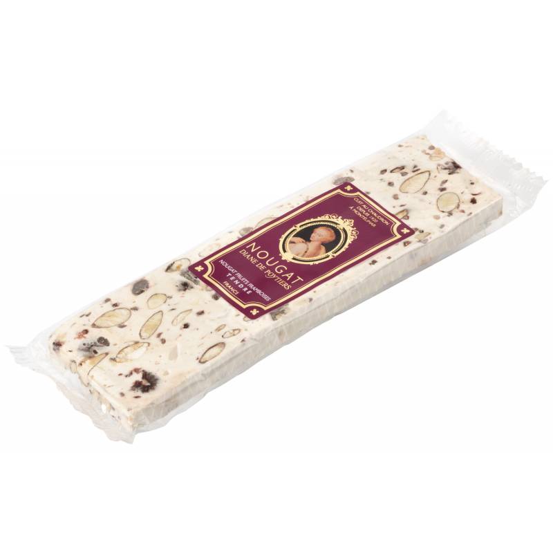 Raspberry Nougat Bar 100g