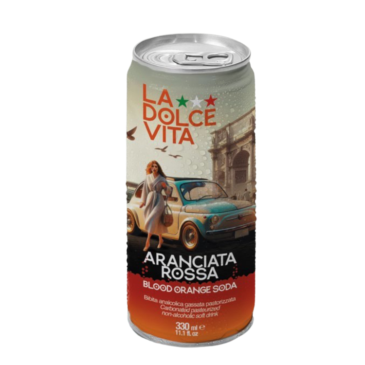 La Dolce Vita - 'Aranciata Rossa' Blood Orange Soda 330ml