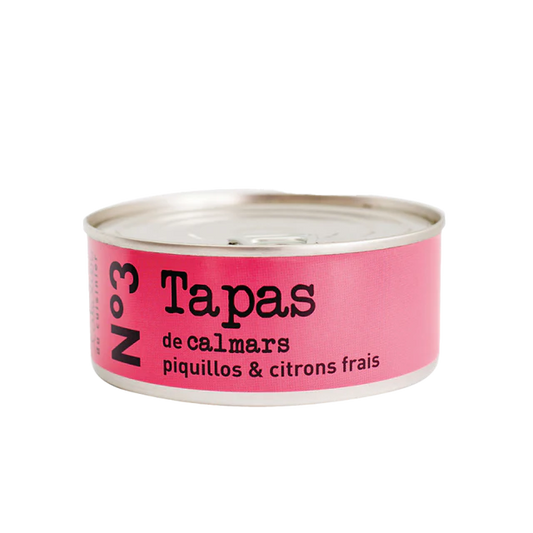 Squid, Piquillo & Lemon Tin 215g